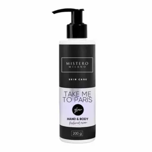 TAKE ME TO PARIS Drėkinamasis Rankų ir Kūno Kremas su Švytėjimo Dalytėmis (GLOW), 200 g