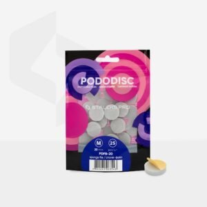 Vienkartinės dildės-kempinėlės pedikiūro diskui „PODODISC M EXPERT 20“ (25 vnt.)